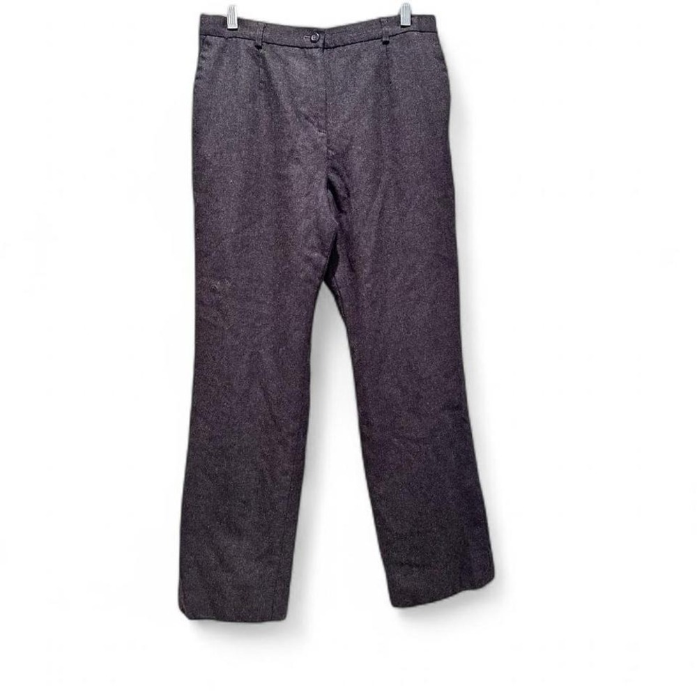 Vintage Pendleton 100% Wool Dark Gray Trouser Pants Size 10 Petite